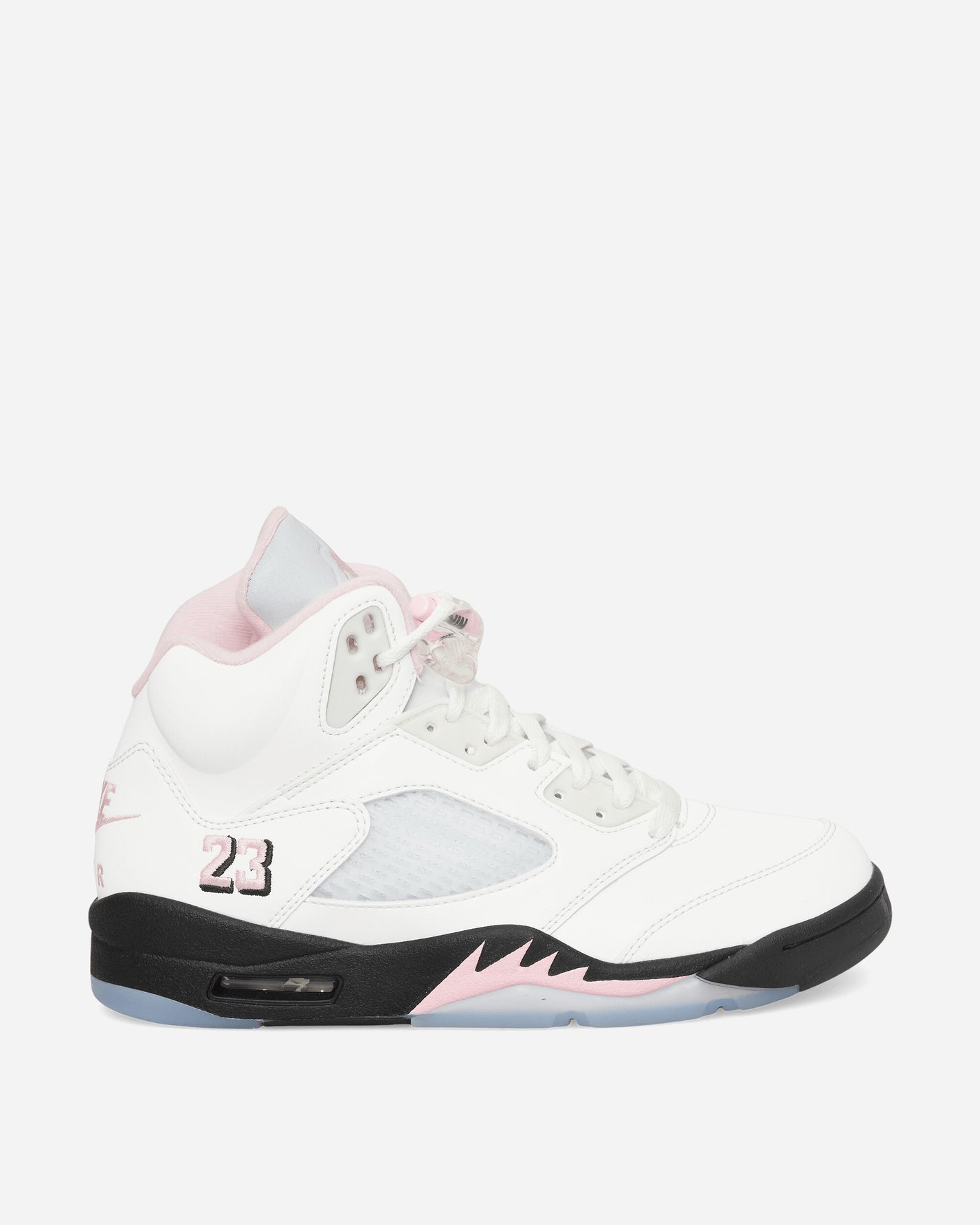 Nike Jordan Air Jordan 5 Retro Men's Shoes White/Med Soft Pink-Black Sneakers Mid HQ7978-102