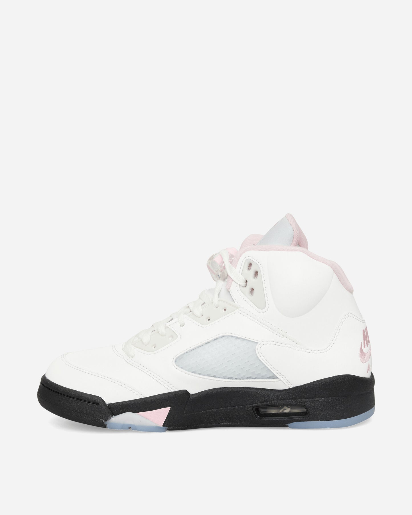 Nike Jordan Air Jordan 5 Retro Men's Shoes White/Med Soft Pink-Black Sneakers Mid HQ7978-102