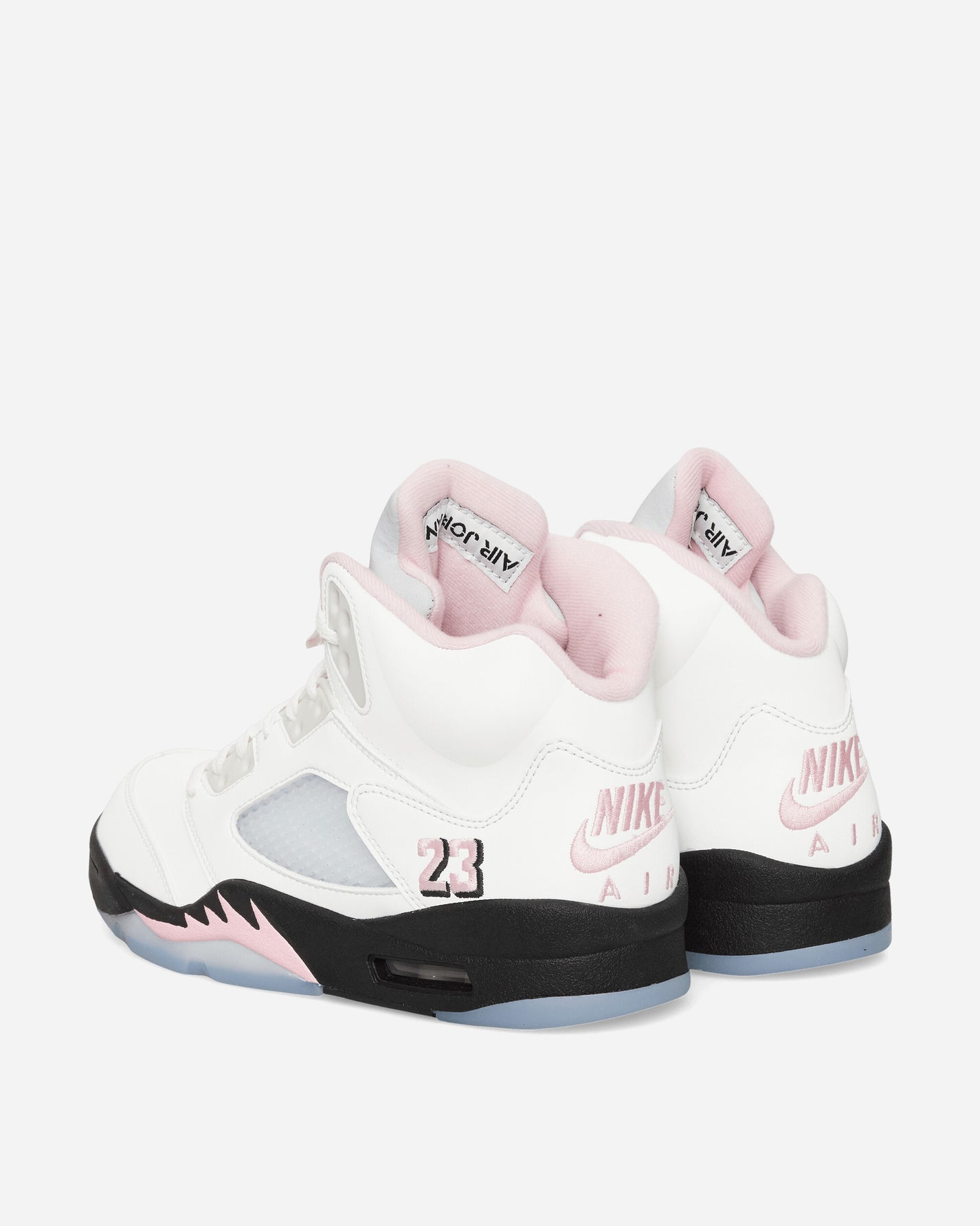 Nike Jordan Air Jordan 5 Retro Men's Shoes White/Med Soft Pink-Black Sneakers Mid HQ7978-102