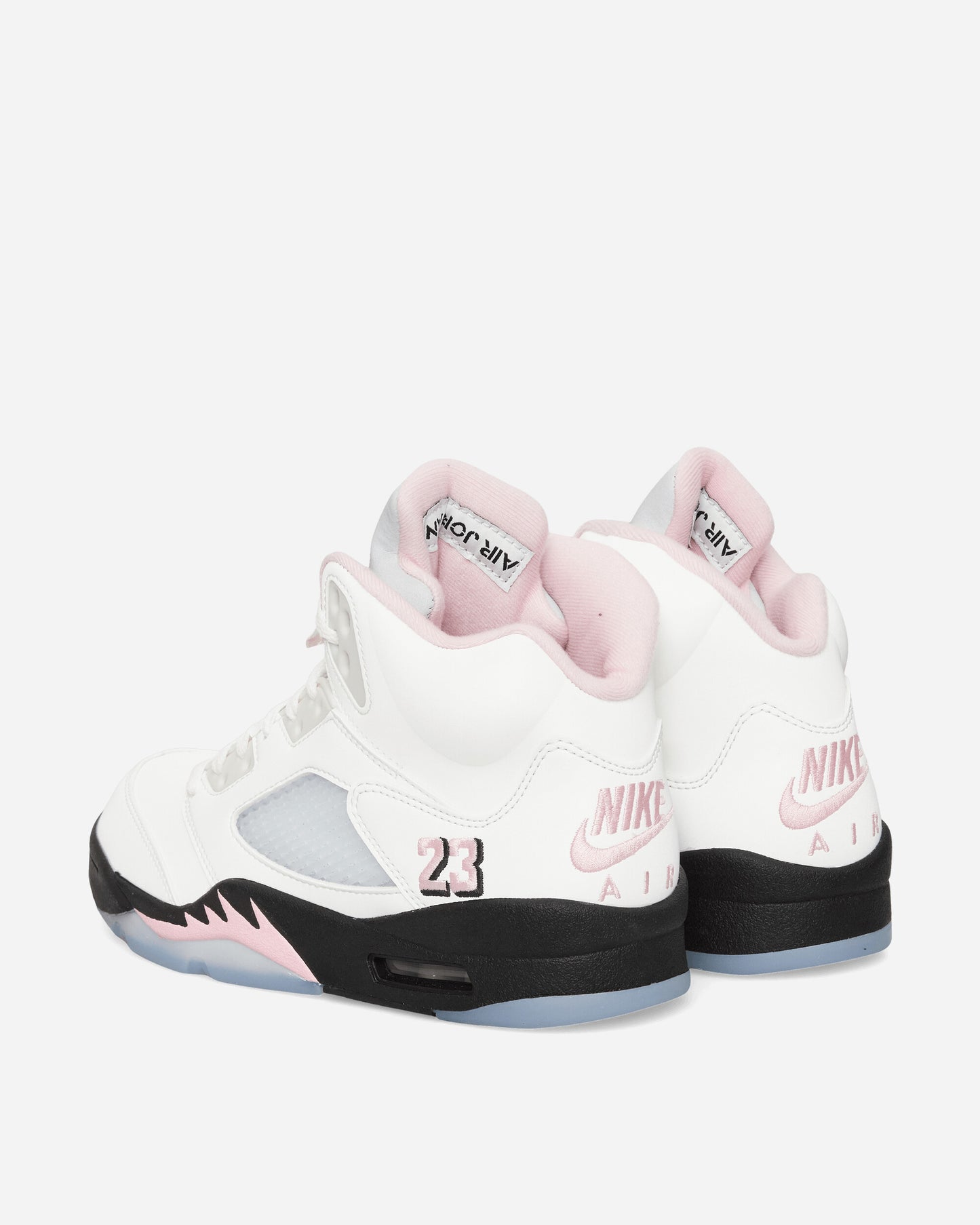 Nike Jordan Air Jordan 5 Retro Men's Shoes White/Med Soft Pink-Black Sneakers Mid HQ7978-102