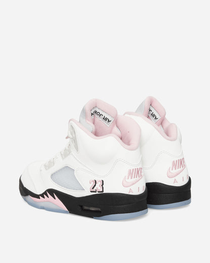 Nike Jordan Air Jordan 5 Retro Men's Shoes White/Med Soft Pink-Black Sneakers Mid HQ7978-102