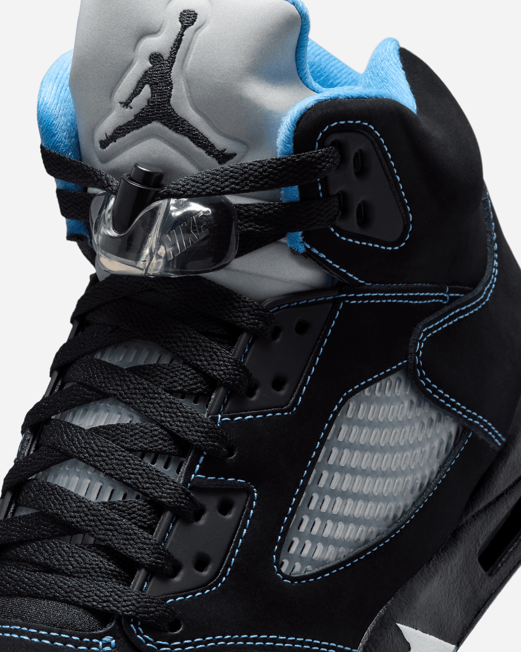 Nike Jordan Air Jordan 5 Retro Men's Shoes Black/Univ Blue/White Sneakers Mid DD0587-008
