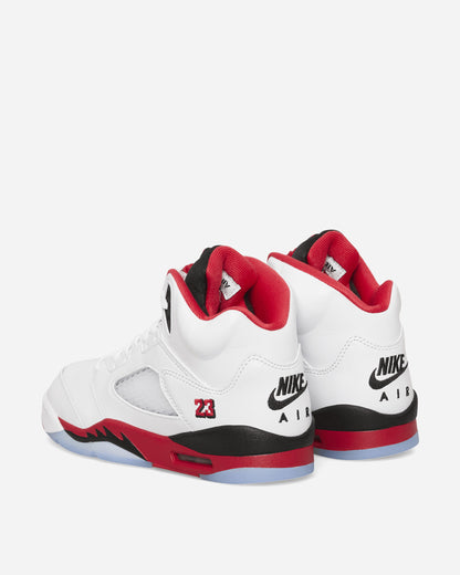 Nike Jordan Air Jordan 5 Retro Og (Gs) White/Fire Red/Black Sneakers Mid HQ7980-101
