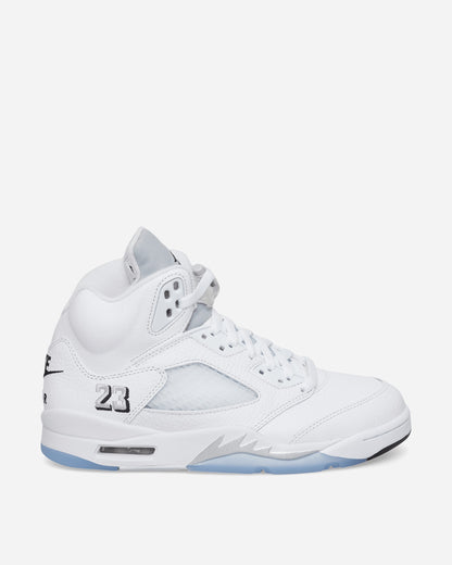 Nike Jordan Air Jordan 5 Retro White/Black/Metallic Silver Sneakers Mid HQ7978-103
