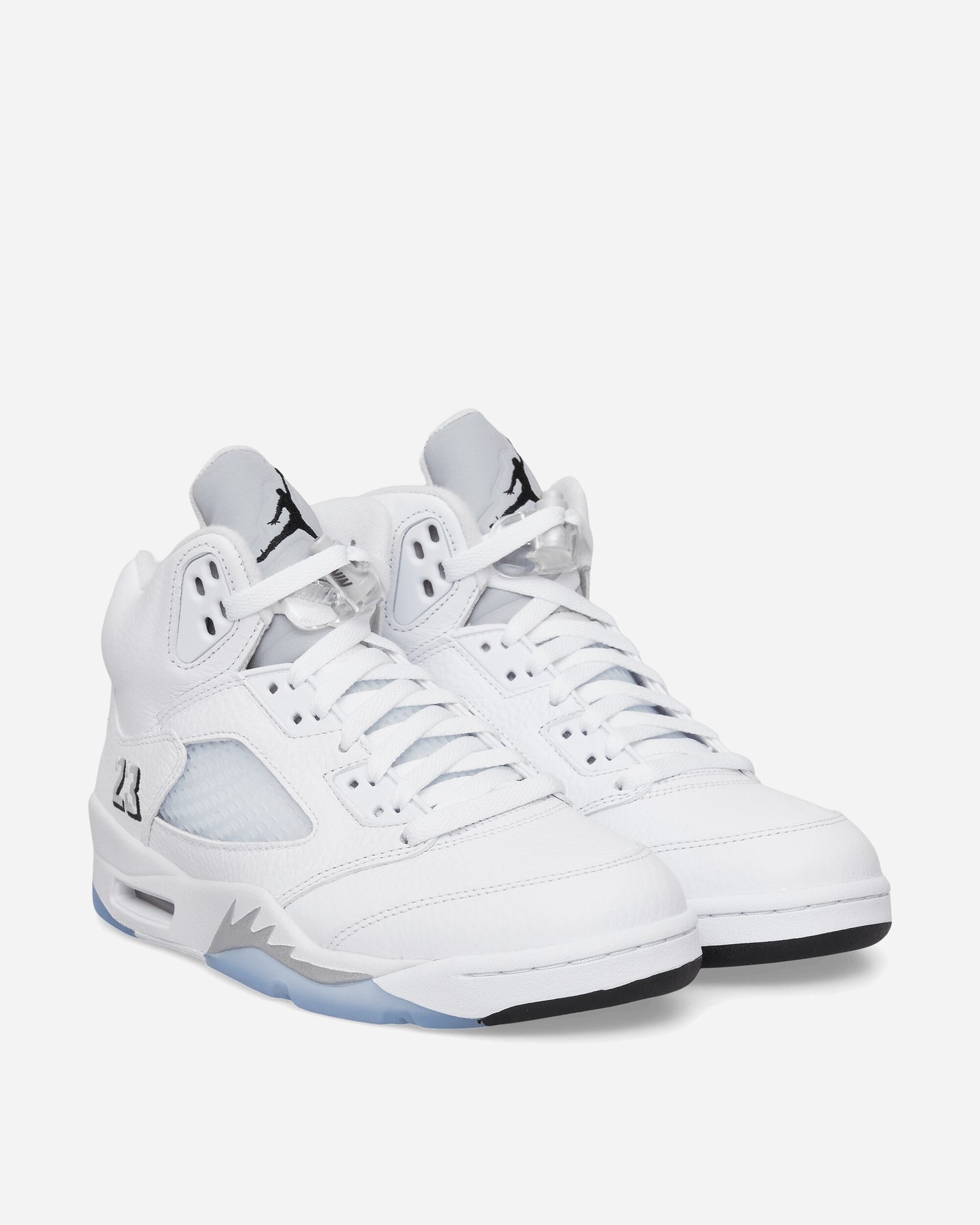 Nike Jordan Air Jordan 5 Retro White/Black/Metallic Silver Sneakers Mid HQ7978-103
