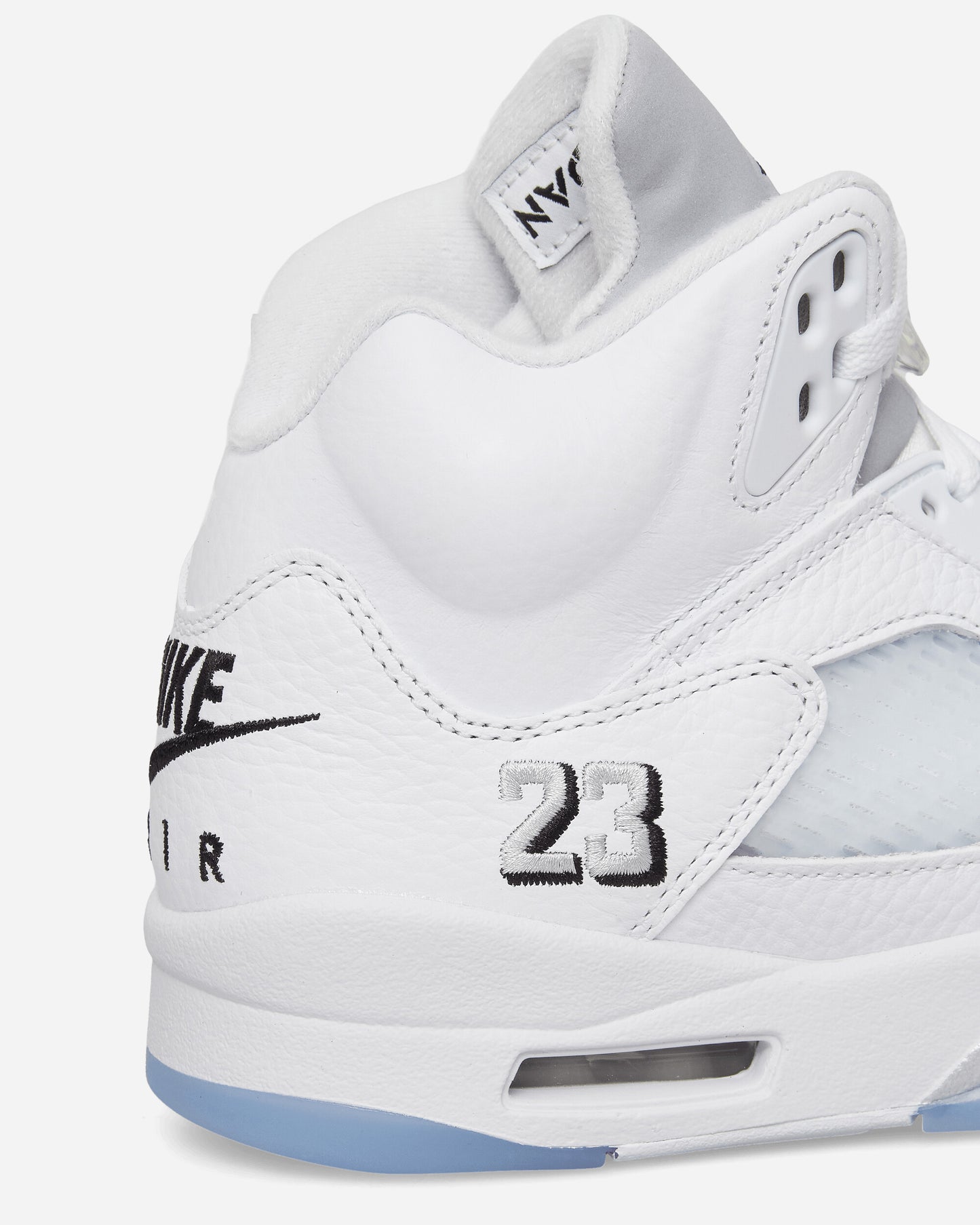 Nike Jordan Air Jordan 5 Retro White/Black/Metallic Silver Sneakers Mid HQ7978-103