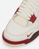 Nike Jordan BIKE AIR x Nigel Sylvester x Air Jordan 4 Sail/Cinnabar/Anthracite Sneakers Mid IQ8055-100