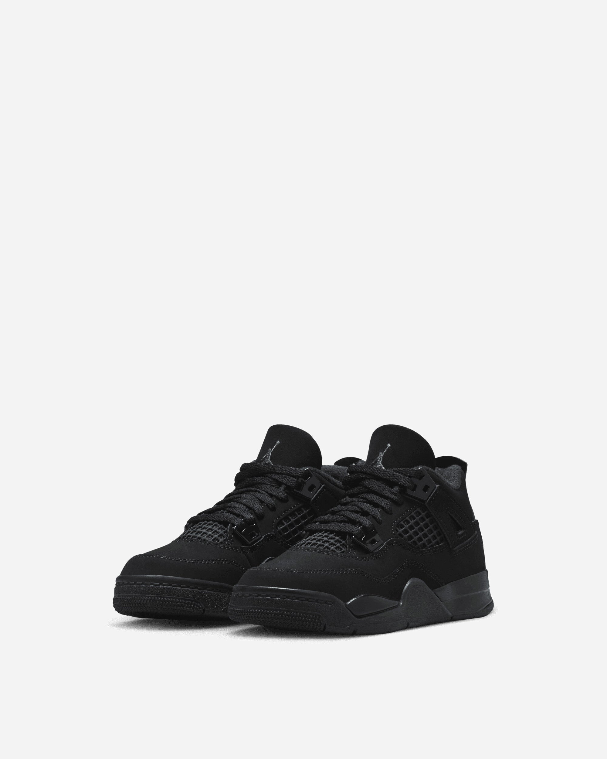 Nike Jordan Jordan 4 Retro Little Kids' Shoes Black/Black-Lt Graphite Sneakers Mid IB4388-010