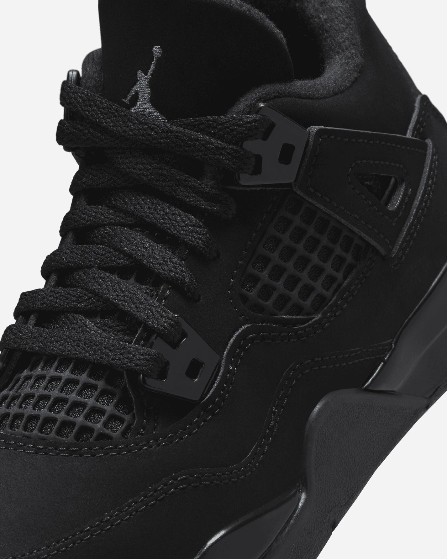 Nike Jordan Jordan 4 Retro Little Kids' Shoes Black/Black-Lt Graphite Sneakers Mid IB4388-010