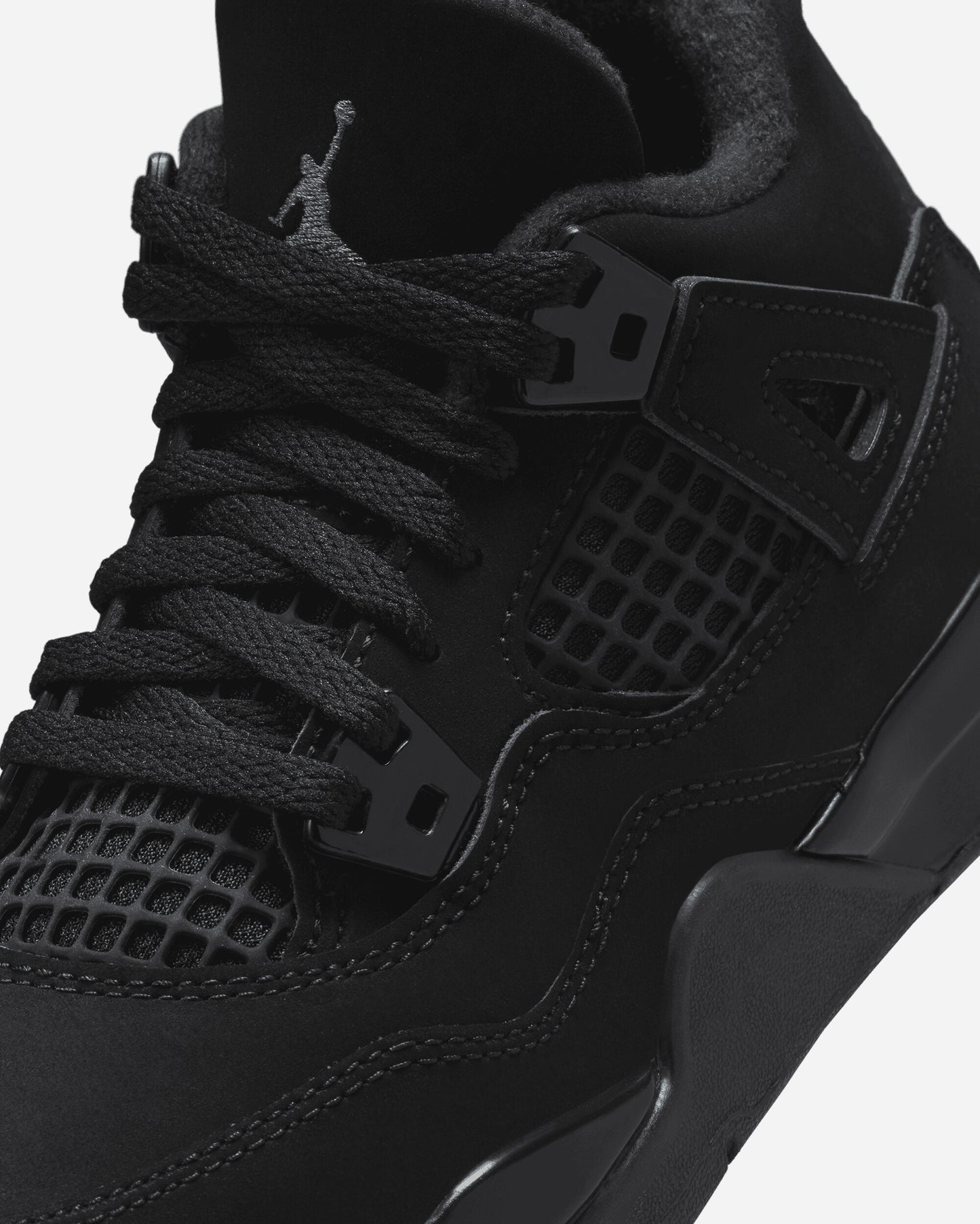Nike Jordan Jordan 4 Retro Little Kids' Shoes Black/Black-Lt Graphite Sneakers Mid IB4388-010