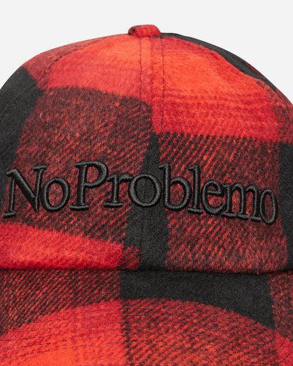 No Problemo No Problemo Plaid Flap Cap Red Hats Caps NP9001106 Red