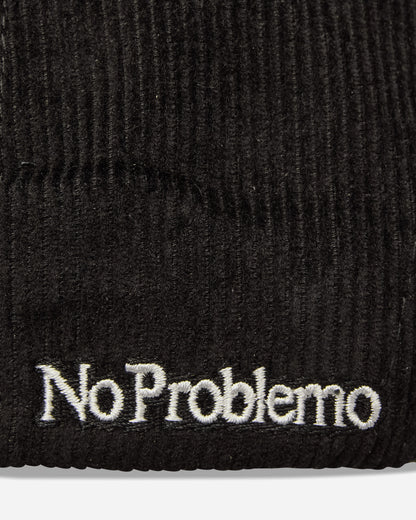 No Problemo Nyp Corduroy Cap Black Hats Caps NP9000604 BLK