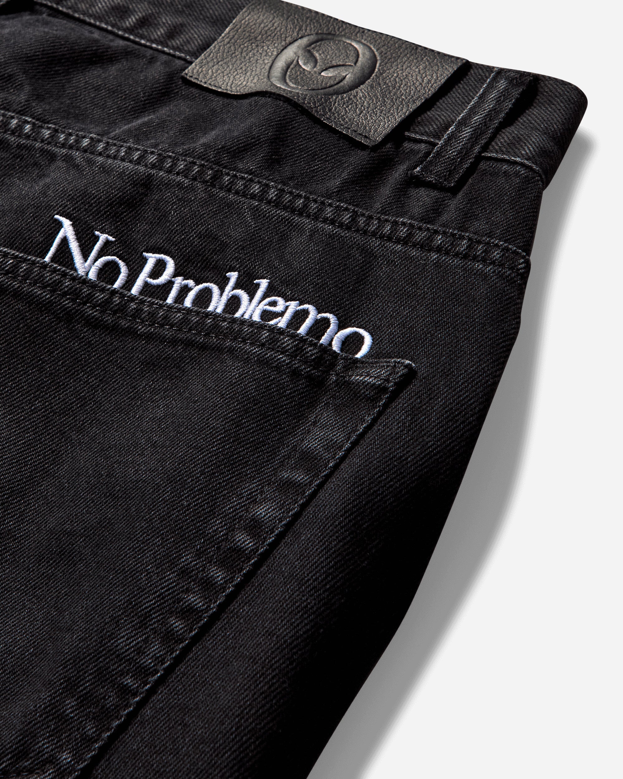 No Problemo Bagi Jean Black Pants Denim NP3020104 BLK