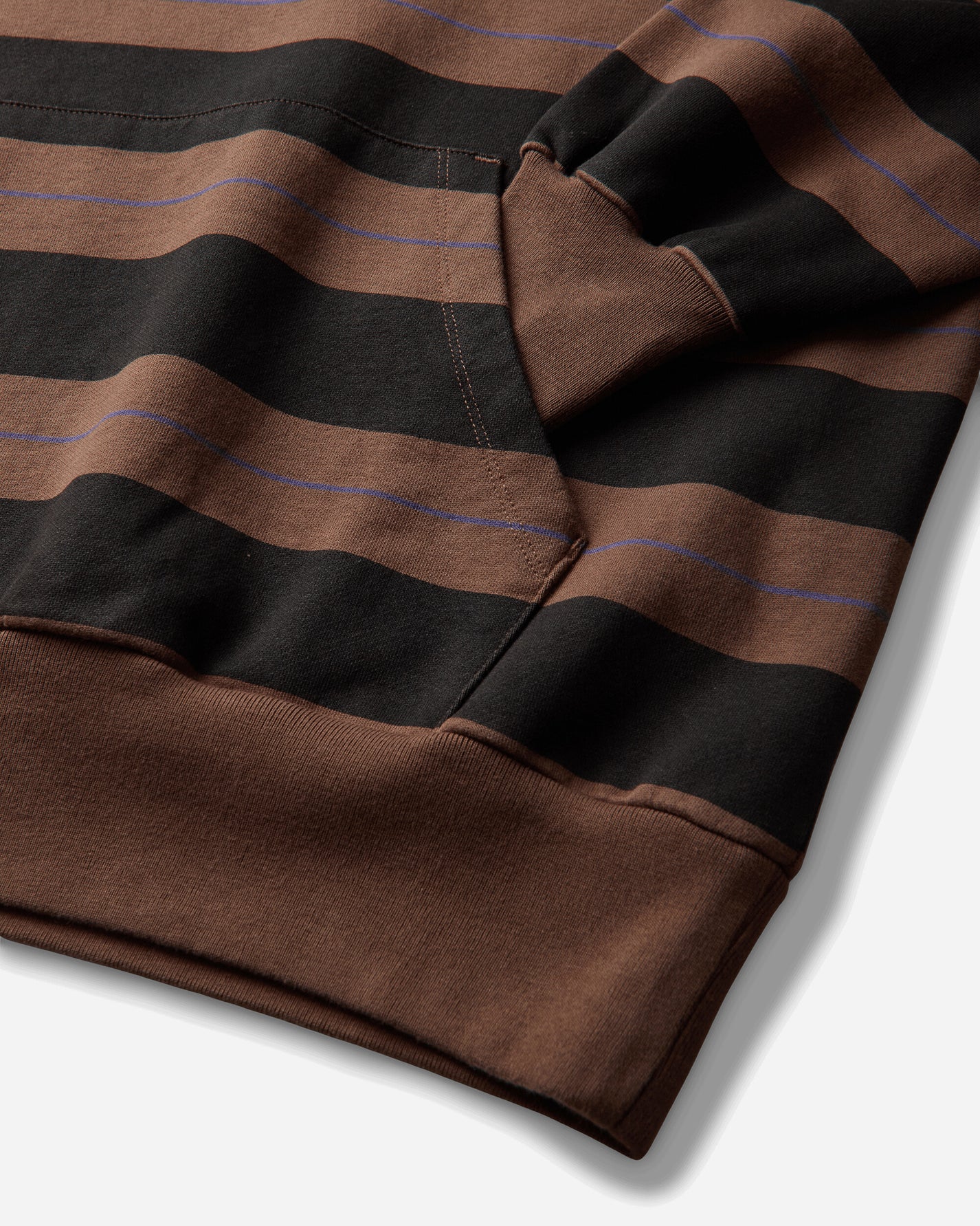 No Problemo No Problemo Striped Hoodie Brown Sweatshirts Hoodies NP2003306 Brown