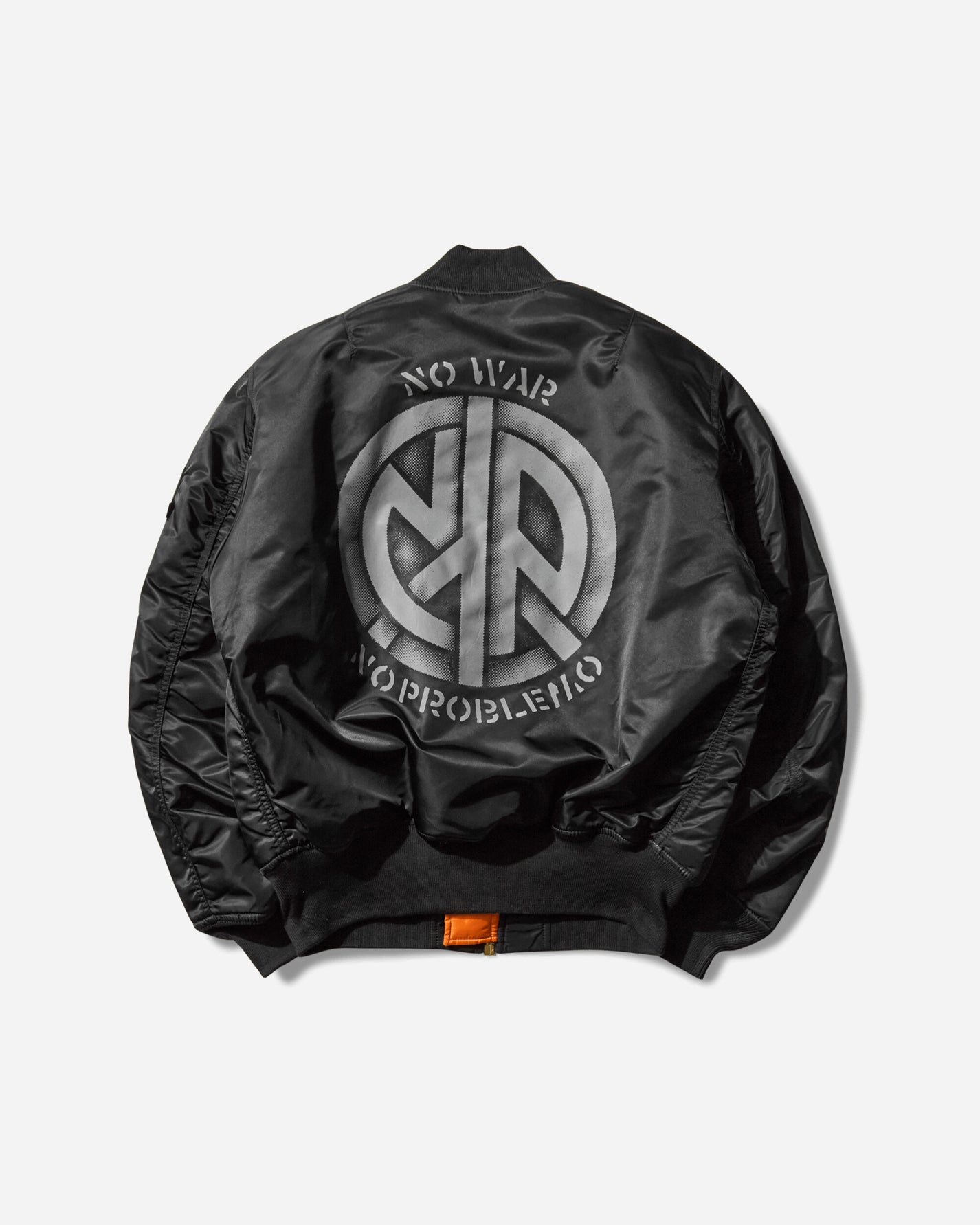 No Problemo Alpha Industries No War MA-1 Jacket Black Coats and Jackets Jackets NP7113504 BLK