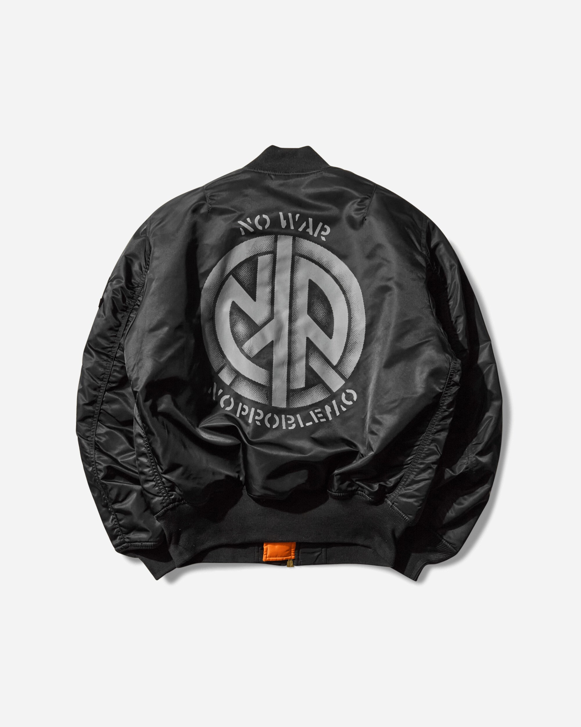 No Problemo Alpha Industries No War MA-1 Jacket Black Coats and Jackets Jackets NP7113504 BLK