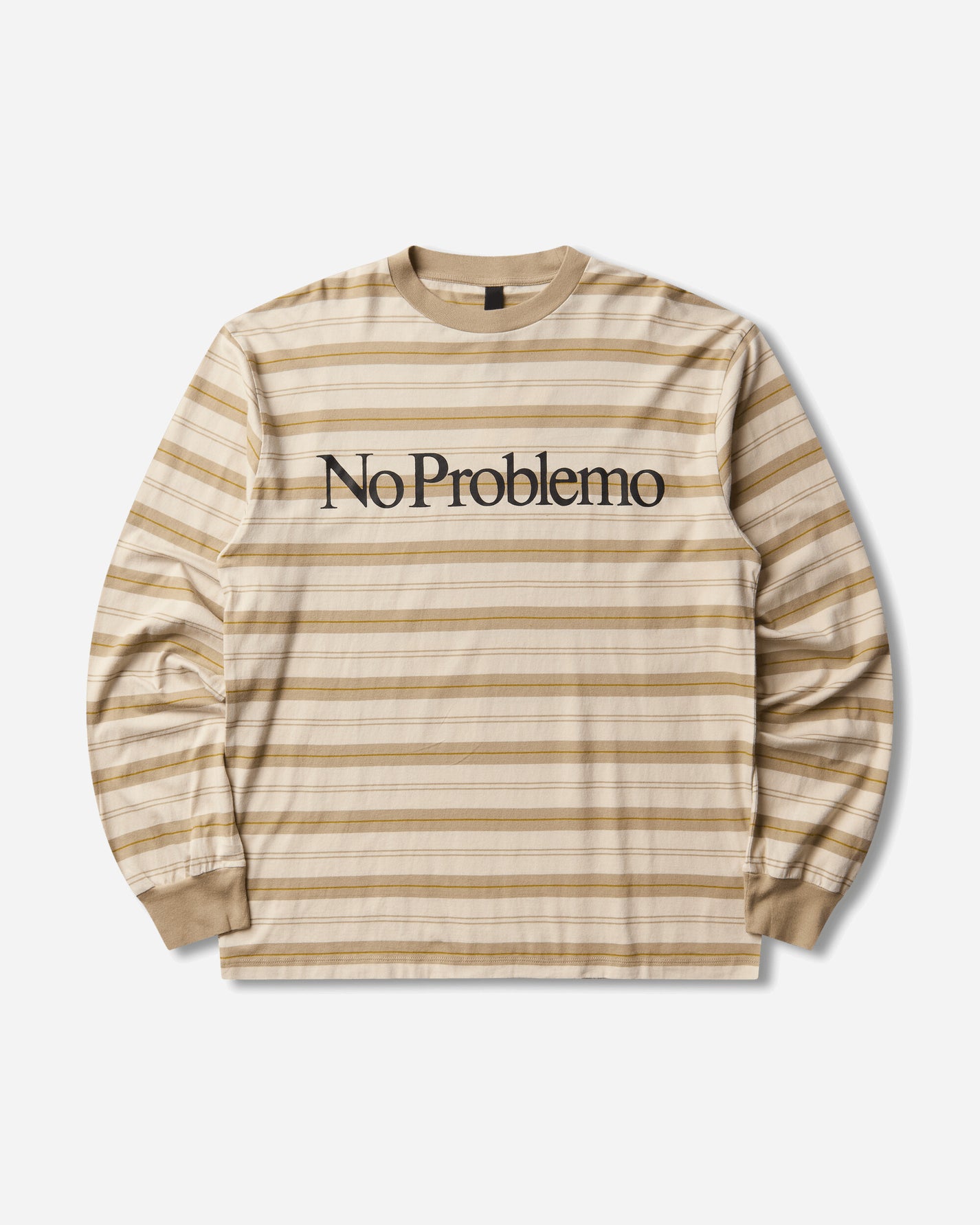 No Problemo No Problemo Striped Ls Tee Sand T-Shirts Longsleeve NP4021606 Sand