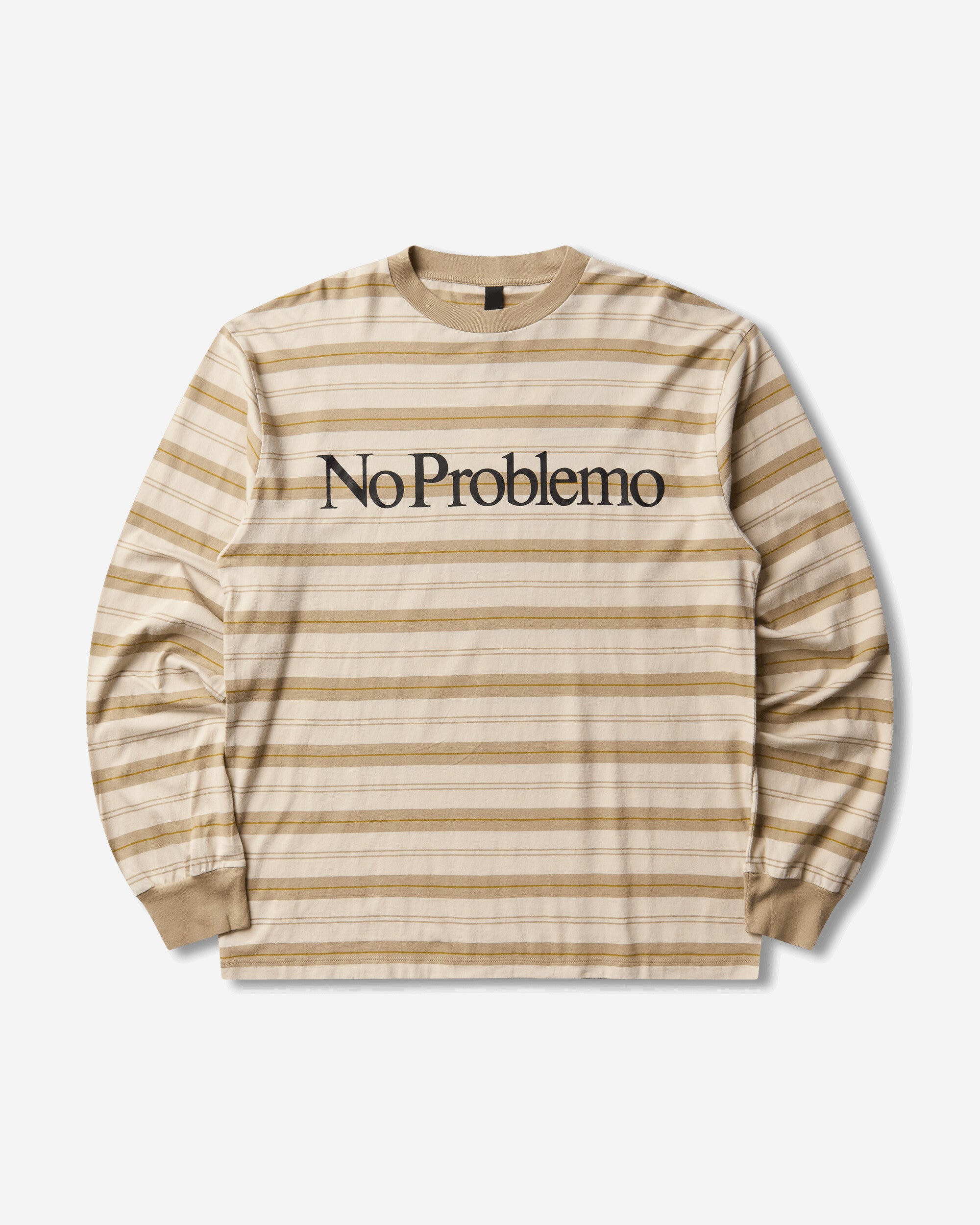 No Problemo No Problemo Striped Ls Tee Sand T-Shirts Longsleeve NP4021606 Sand