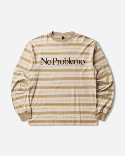 No Problemo No Problemo Striped Ls Tee Sand T-Shirts Longsleeve NP4021606 Sand