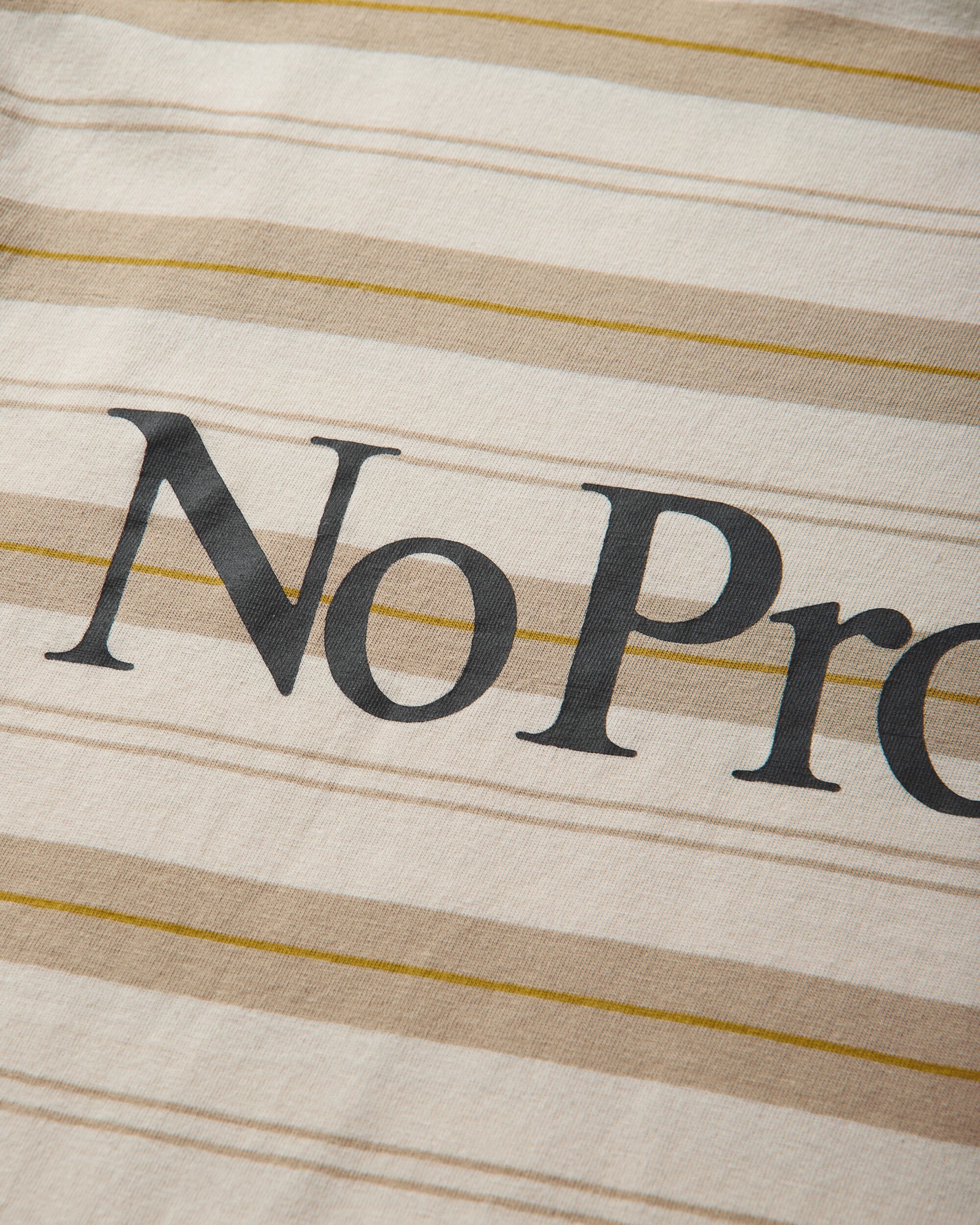 No Problemo No Problemo Striped Ls Tee Sand T-Shirts Longsleeve NP4021606 Sand