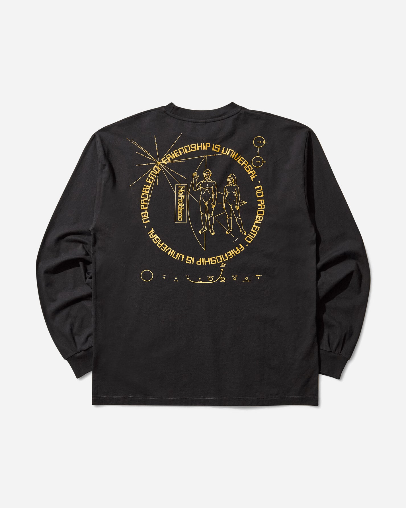 No Problemo Universal Friendship Ls Tee Black T-Shirts Longsleeve NP6002604 BLK
