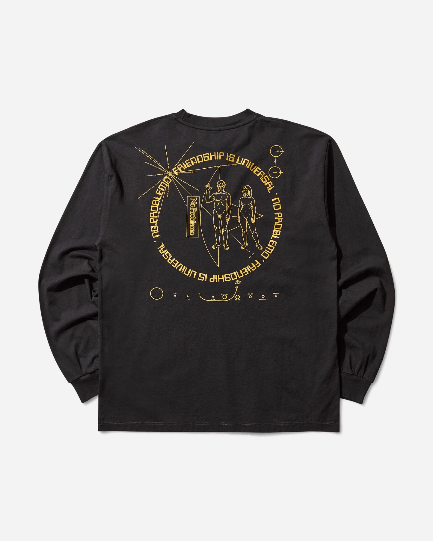 No Problemo Universal Friendship Ls Tee Black T-Shirts Longsleeve NP6002604 BLK