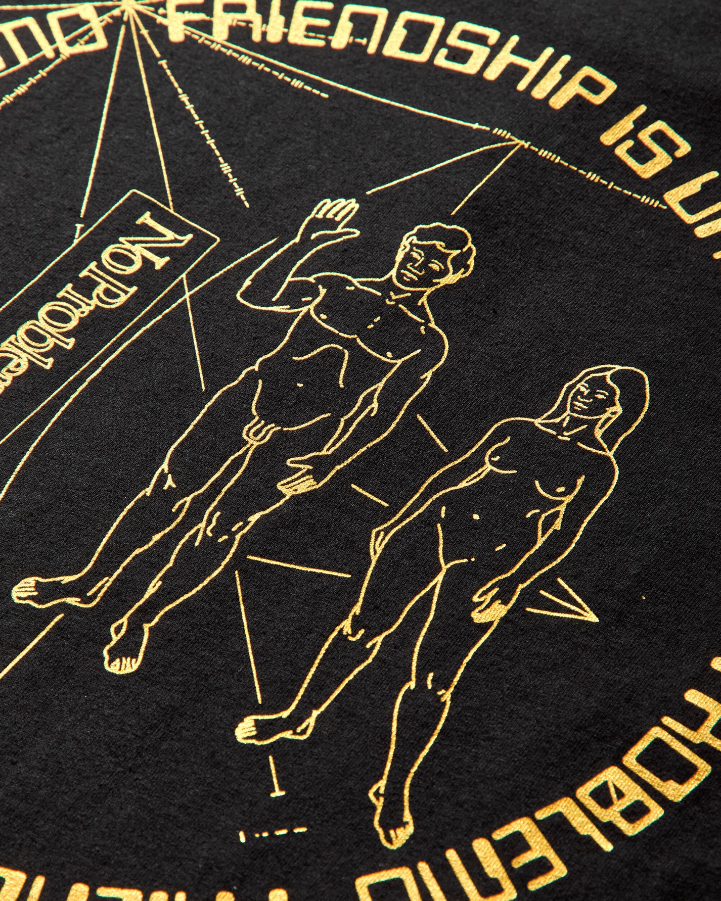 No Problemo Universal Friendship Ls Tee Black T-Shirts Longsleeve NP6002604 BLK