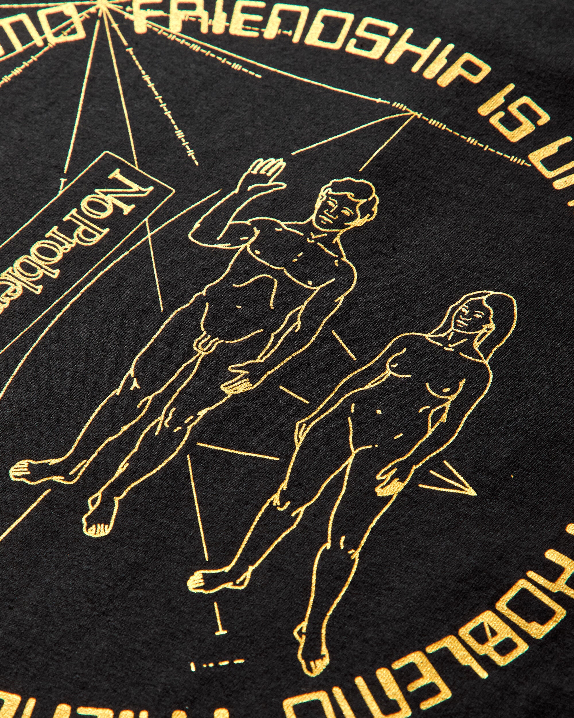 No Problemo Universal Friendship Ls Tee Black T-Shirts Longsleeve NP6002604 BLK