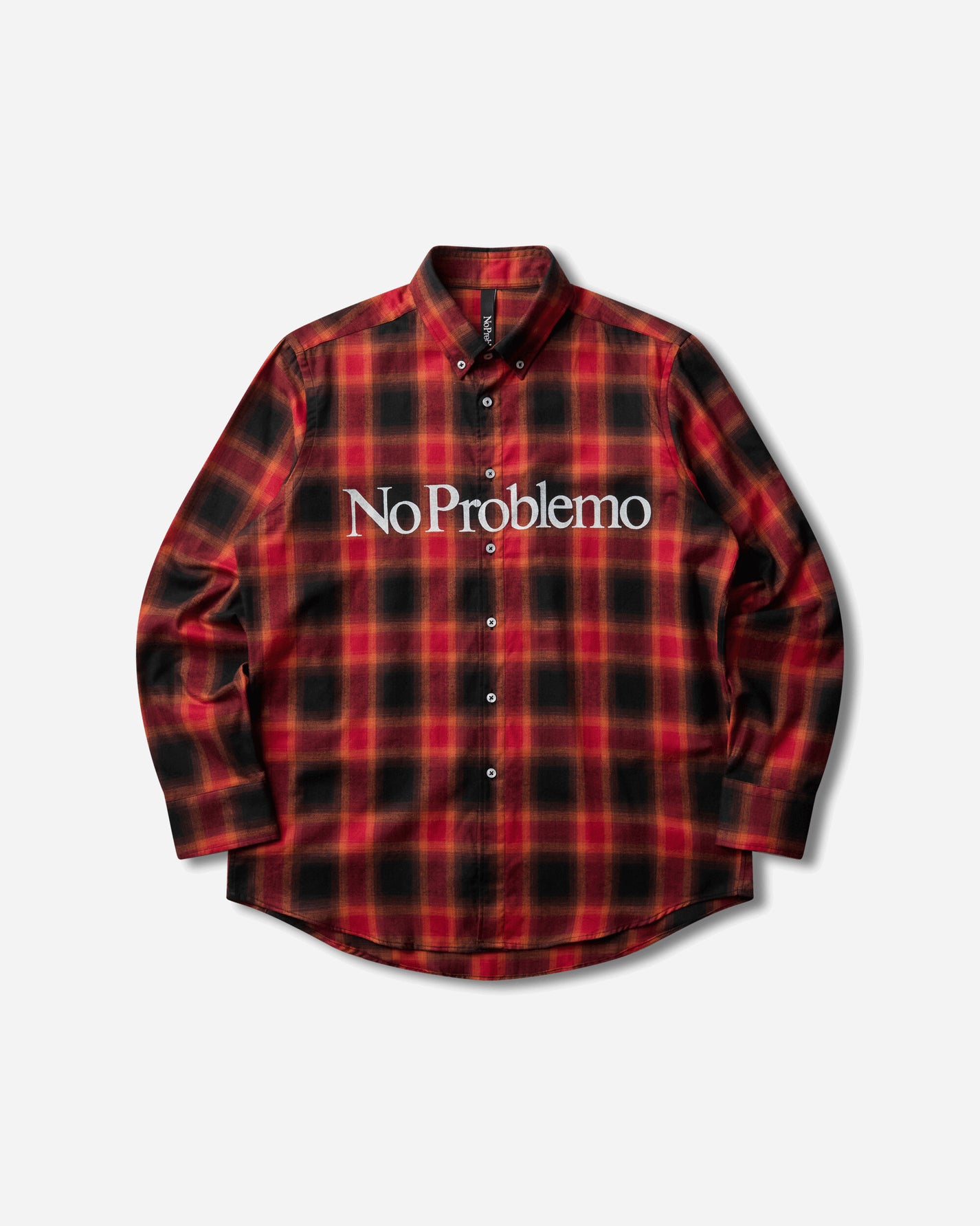 No Problemo No Problemo Plaid Ls Shirt Red Shirts Longsleeve Shirt NP4010506 Red