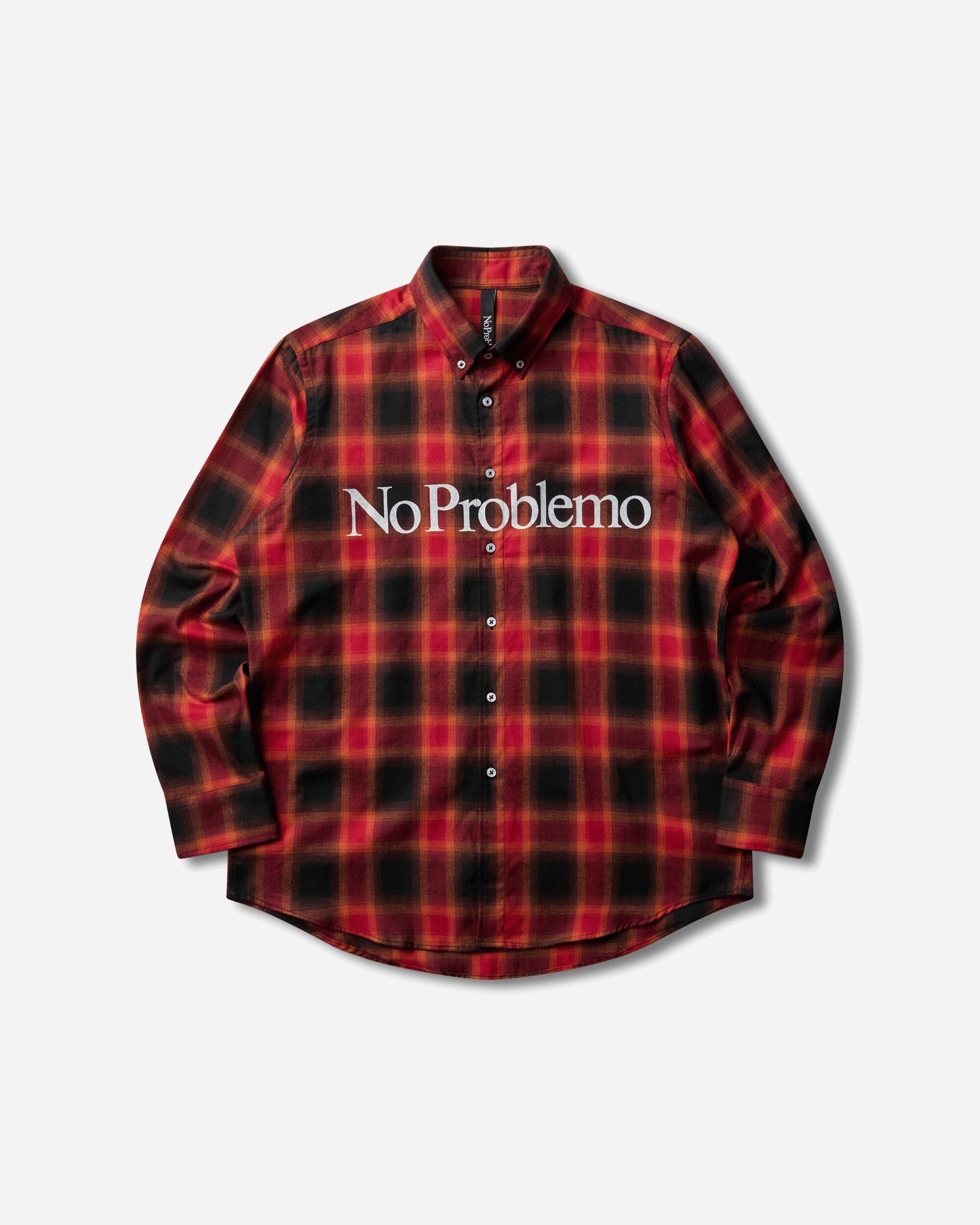 No Problemo No Problemo Plaid Ls Shirt Red Shirts Longsleeve Shirt NP4010506 Red