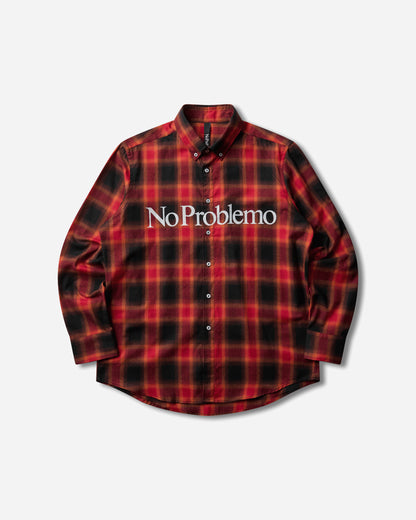 No Problemo No Problemo Plaid Ls Shirt Red Shirts Longsleeve Shirt NP4010506 Red