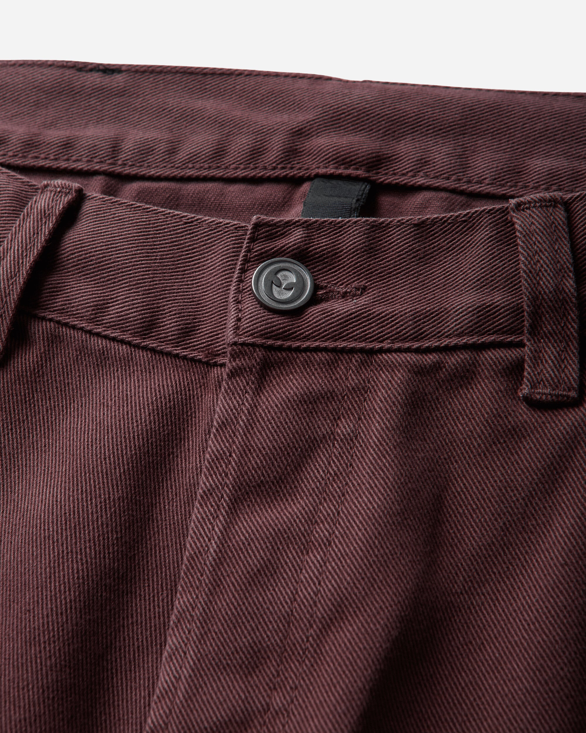No Problemo Double Knee Overdyed Twill Pants Brown Pants Trousers NP3020506 Brown