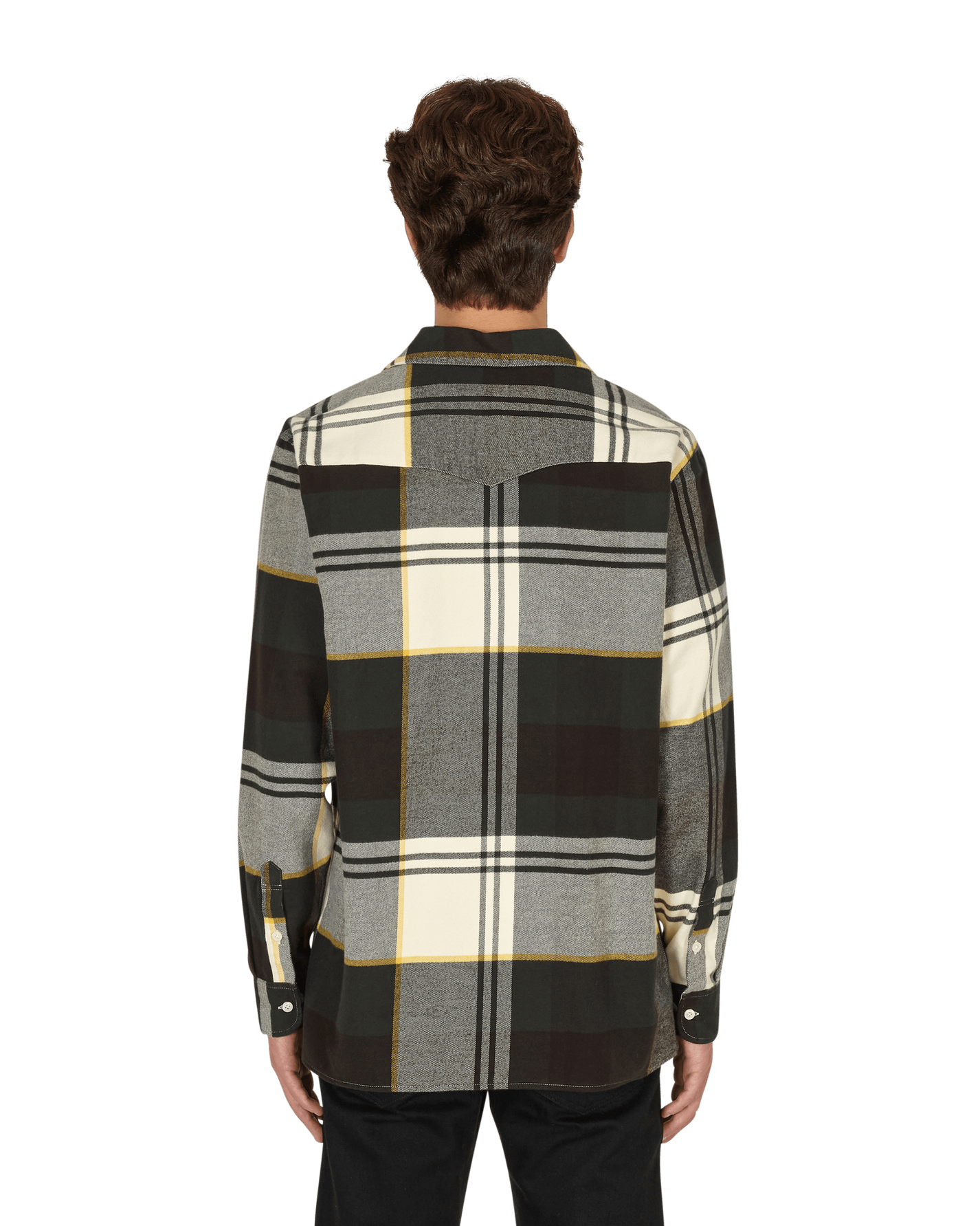 Noah Plaid Lightweight Brown/Green/White Plaid Shirts Longsleeve S020FW21 BGW