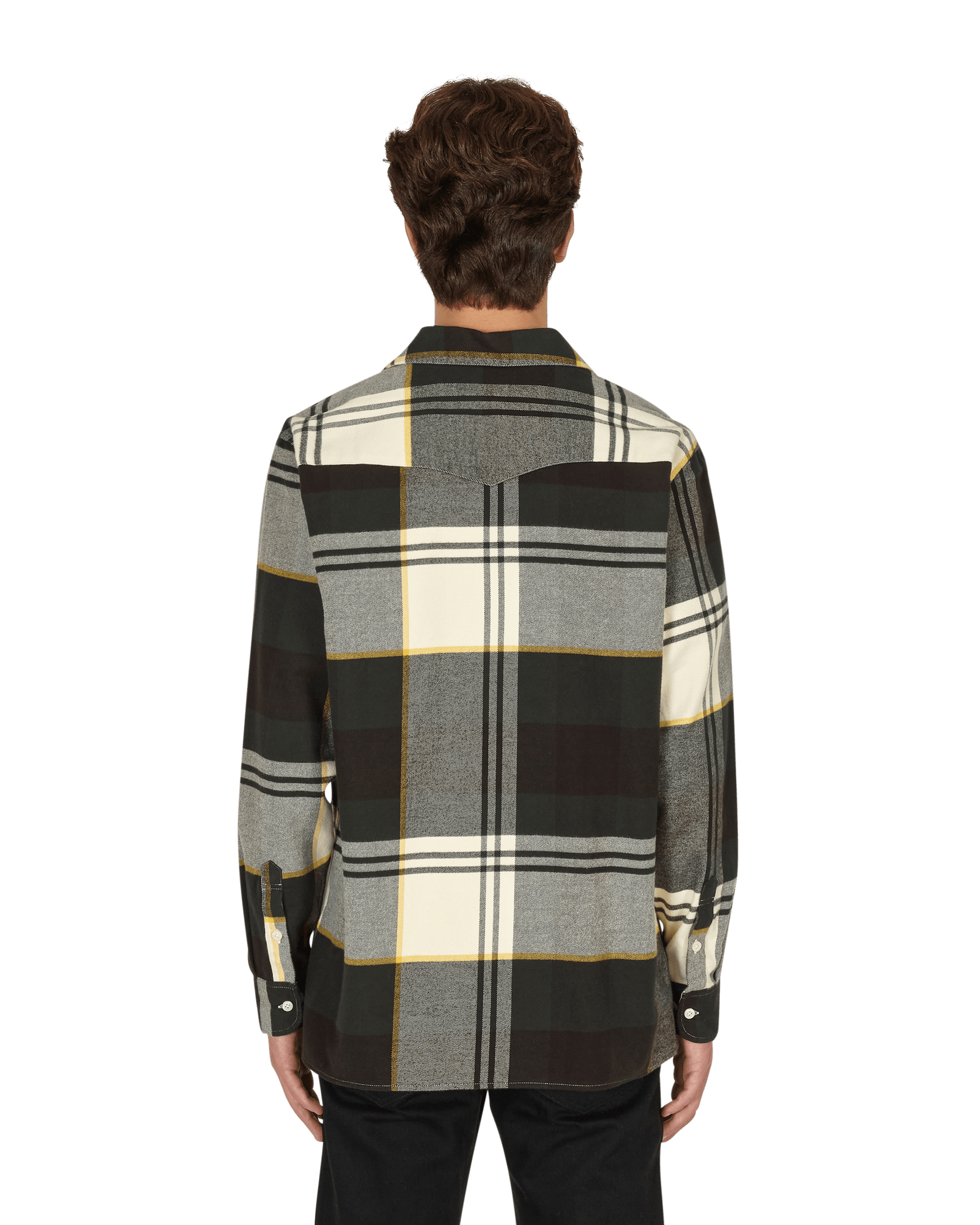 Noah Plaid Lightweight Brown/Green/White Plaid Shirts Longsleeve S020FW21 BGW
