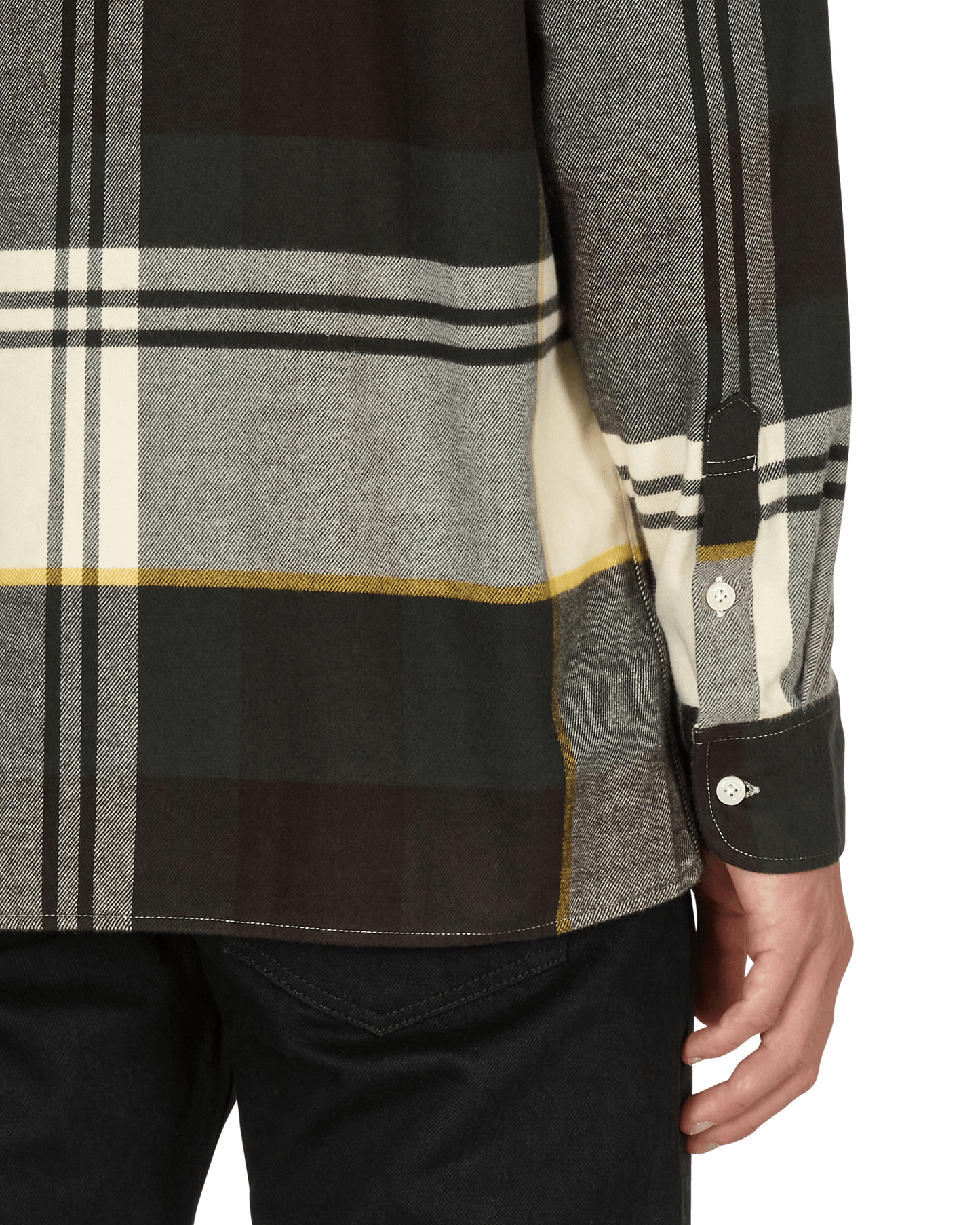 Noah Plaid Lightweight Brown/Green/White Plaid Shirts Longsleeve S020FW21 BGW