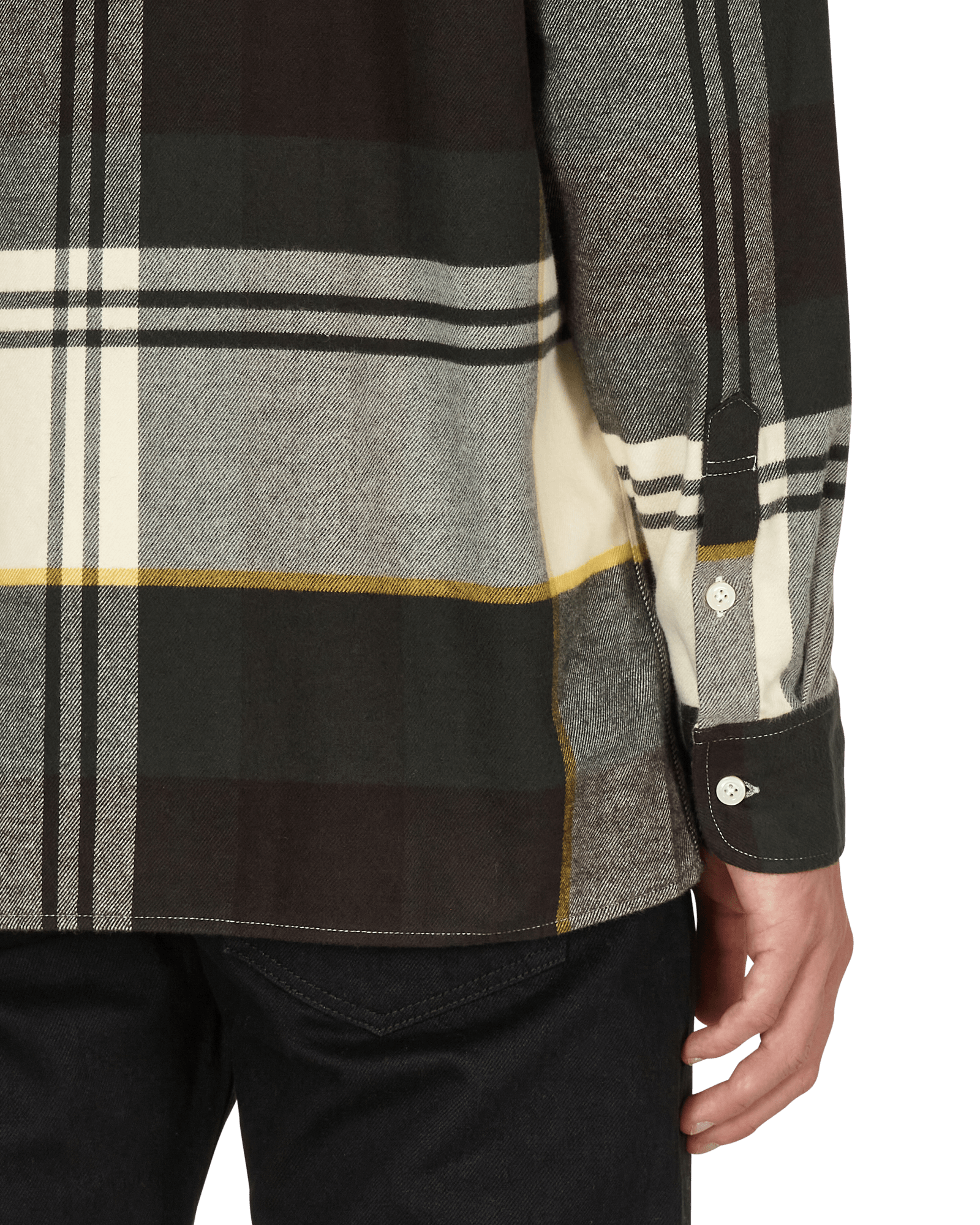 Noah Plaid Lightweight Brown/Green/White Plaid Shirts Longsleeve S020FW21 BGW