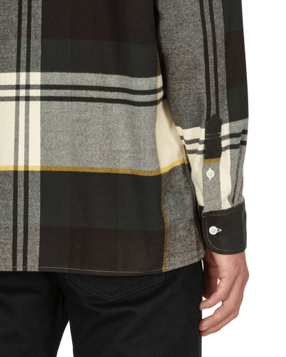 Noah Plaid Lightweight Brown/Green/White Plaid Shirts Longsleeve S020FW21 BGW