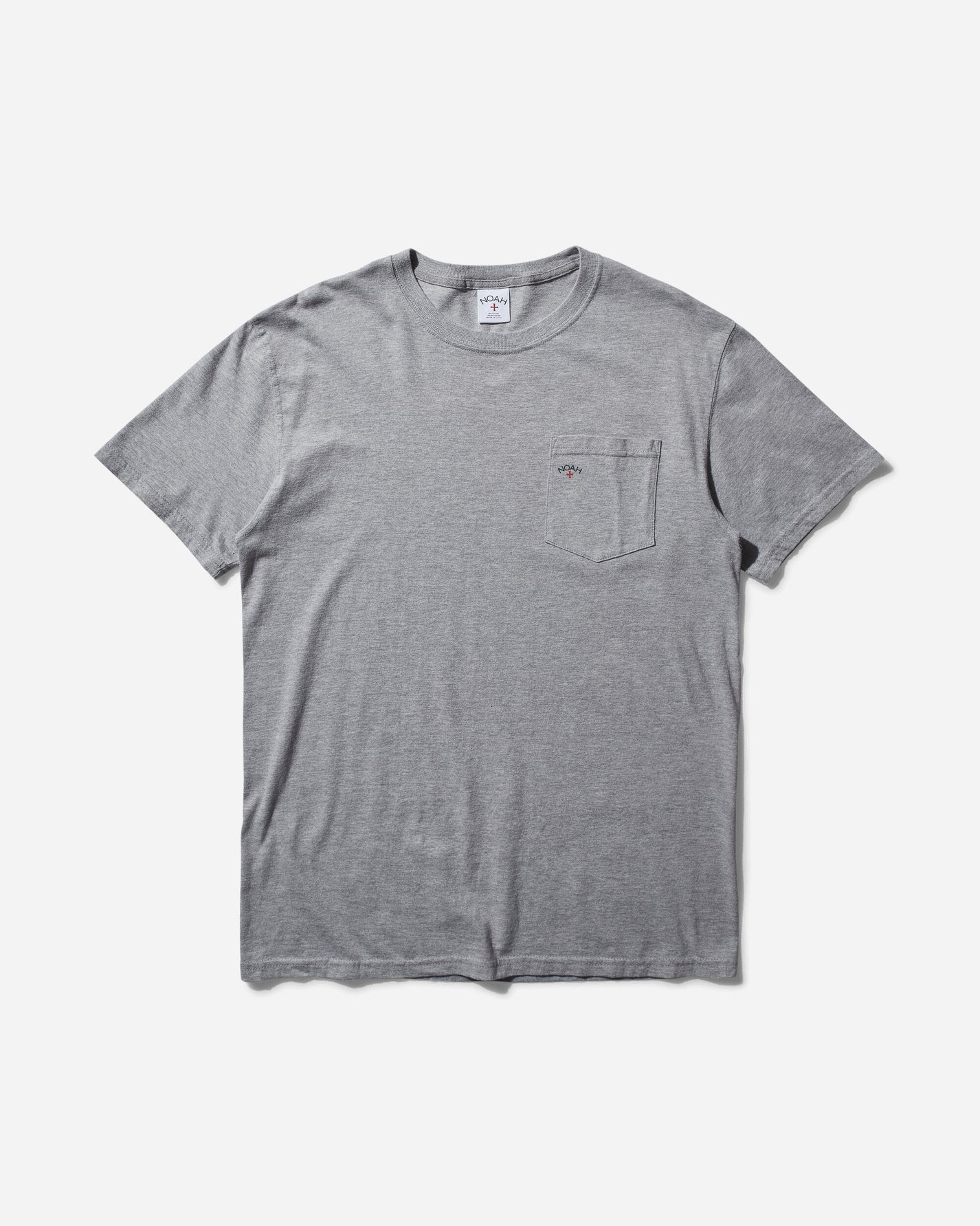 Noah Core Logo Pocket Tee Heather Grey T-Shirts Shortsleeve PT1NOAH HGY