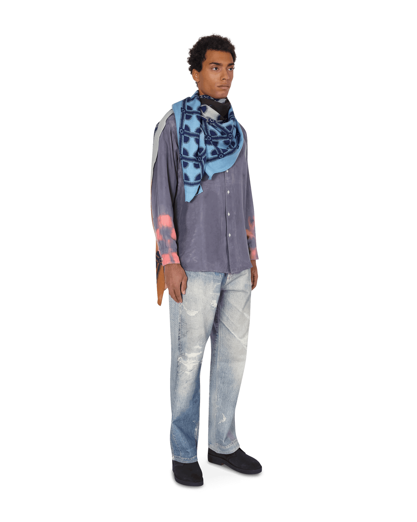 Noma Horse Big Light Blue Gloves and Scarves Scarves and Warmneck NSCC01 002