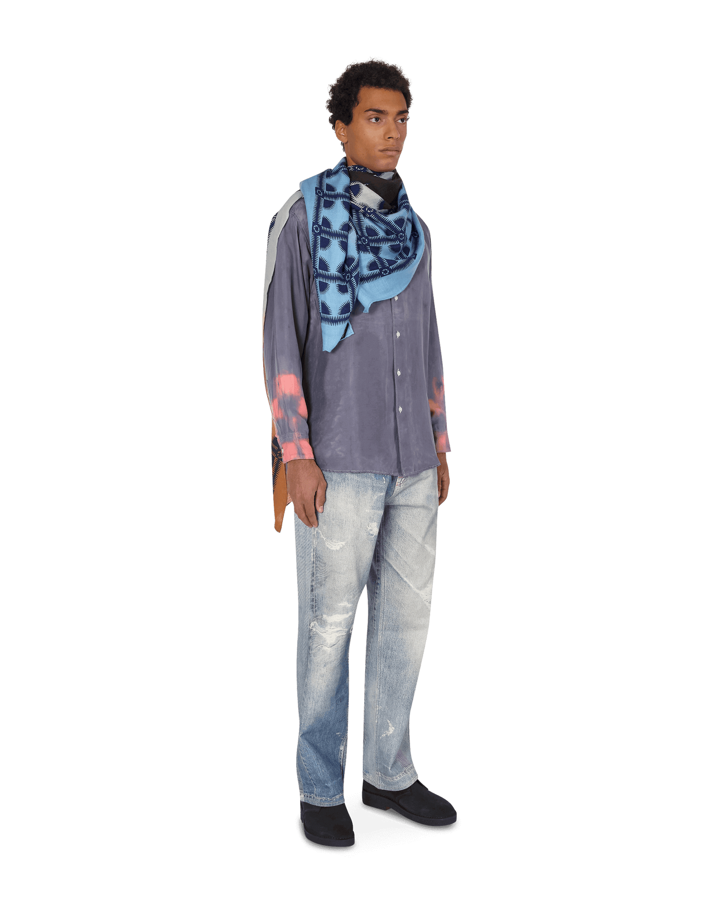 Noma Horse Big Light Blue Gloves and Scarves Scarves and Warmneck NSCC01 002