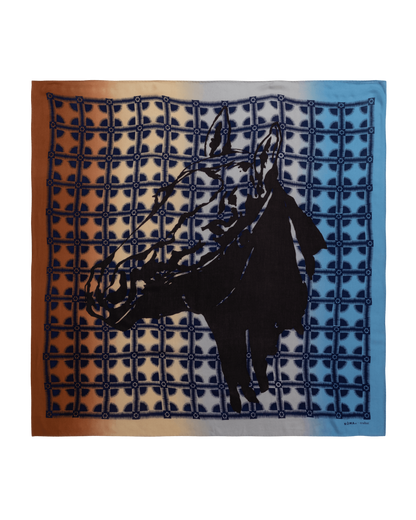 Noma Horse Big Light Blue Gloves and Scarves Scarves and Warmneck NSCC01 002