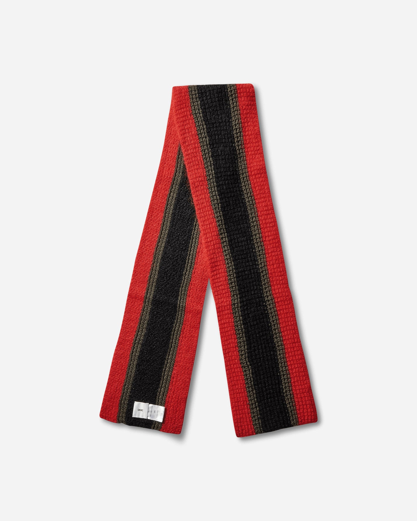 OAMC Red/Black/Green Chunky Knitted Scarf Red MULTI Gloves and Scarves Scarves and Warmneck OAF5XA02AP-FL003 B01