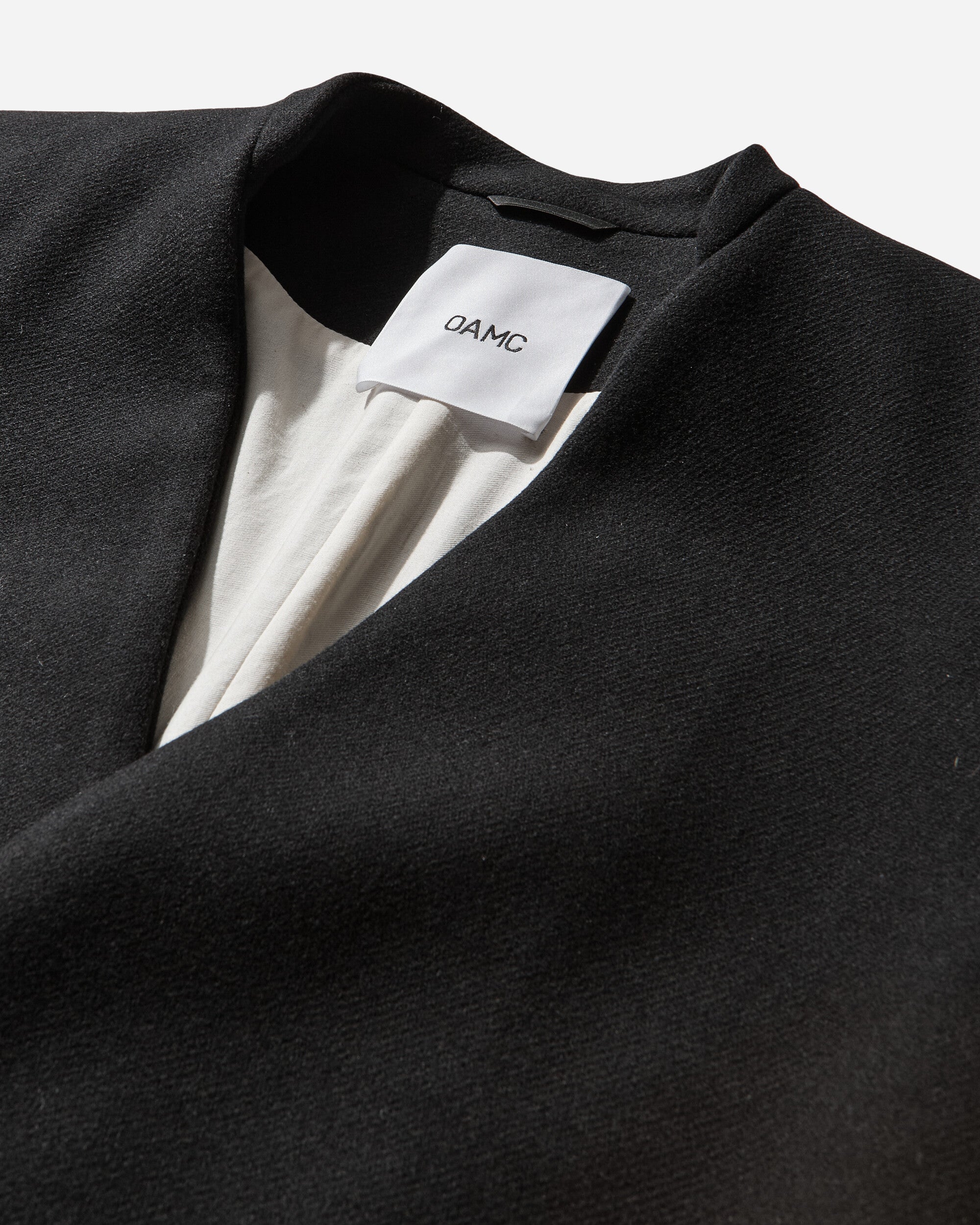 OAMC Black Wool Felt Classic Coat BLACK Coats and Jackets Coats OAF5MC03AP-T1986 999