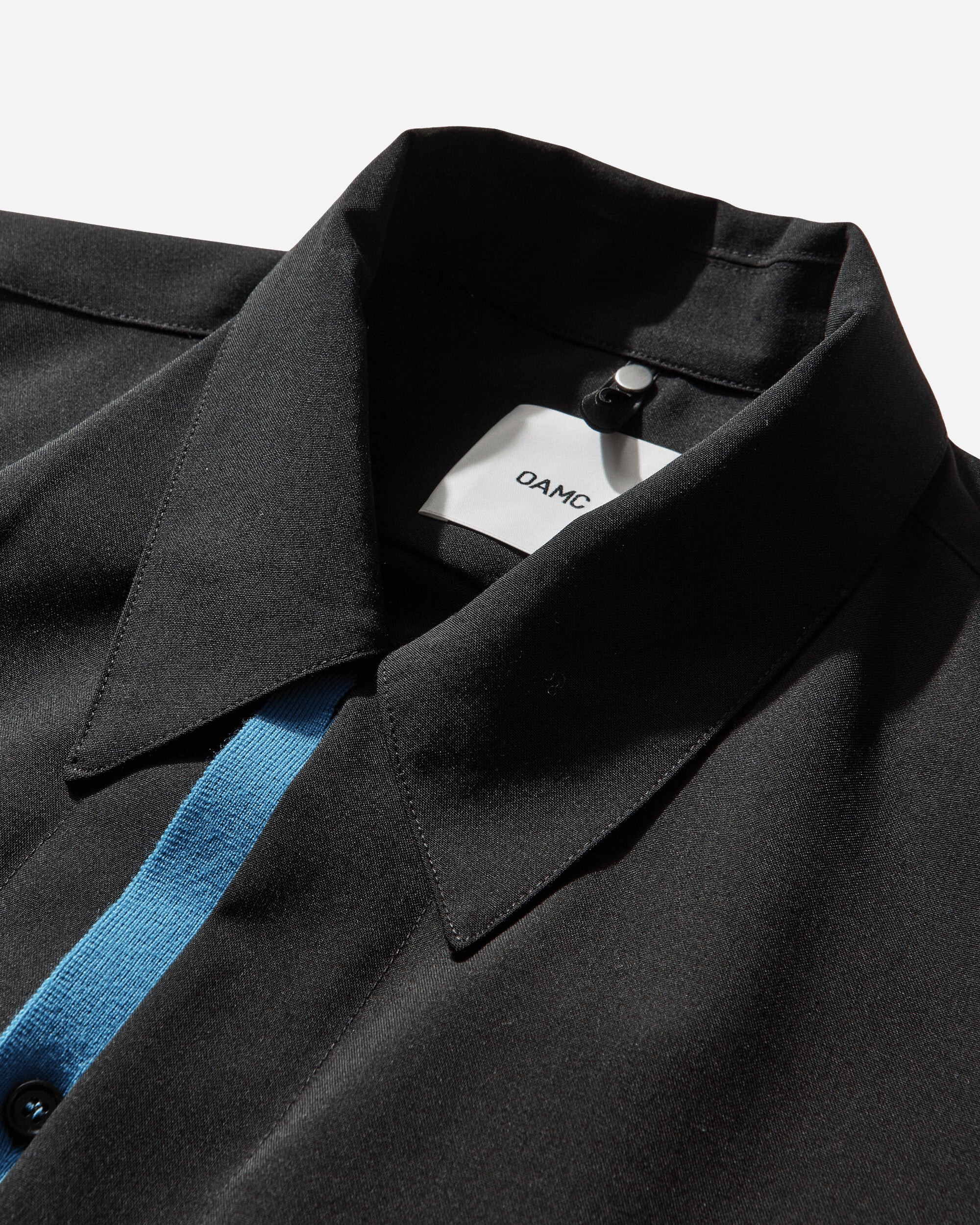 OAMC Black Wool Shirt With Double Opening BLACK Shirts Longsleeve Shirt OAF5MS11BP-T1859 999