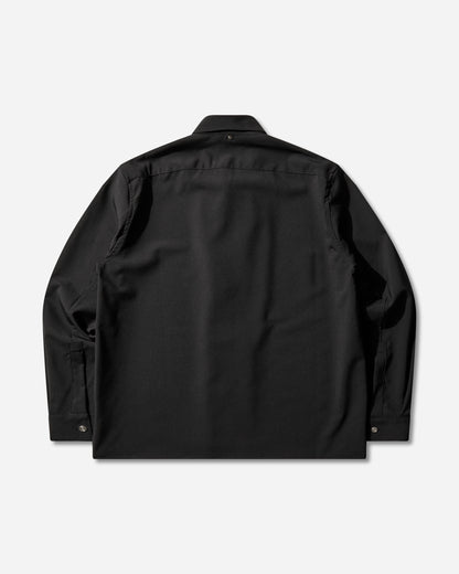 OAMC Black Wool Shirt With Double Opening BLACK Shirts Longsleeve Shirt OAF5MS11BP-T1859 999