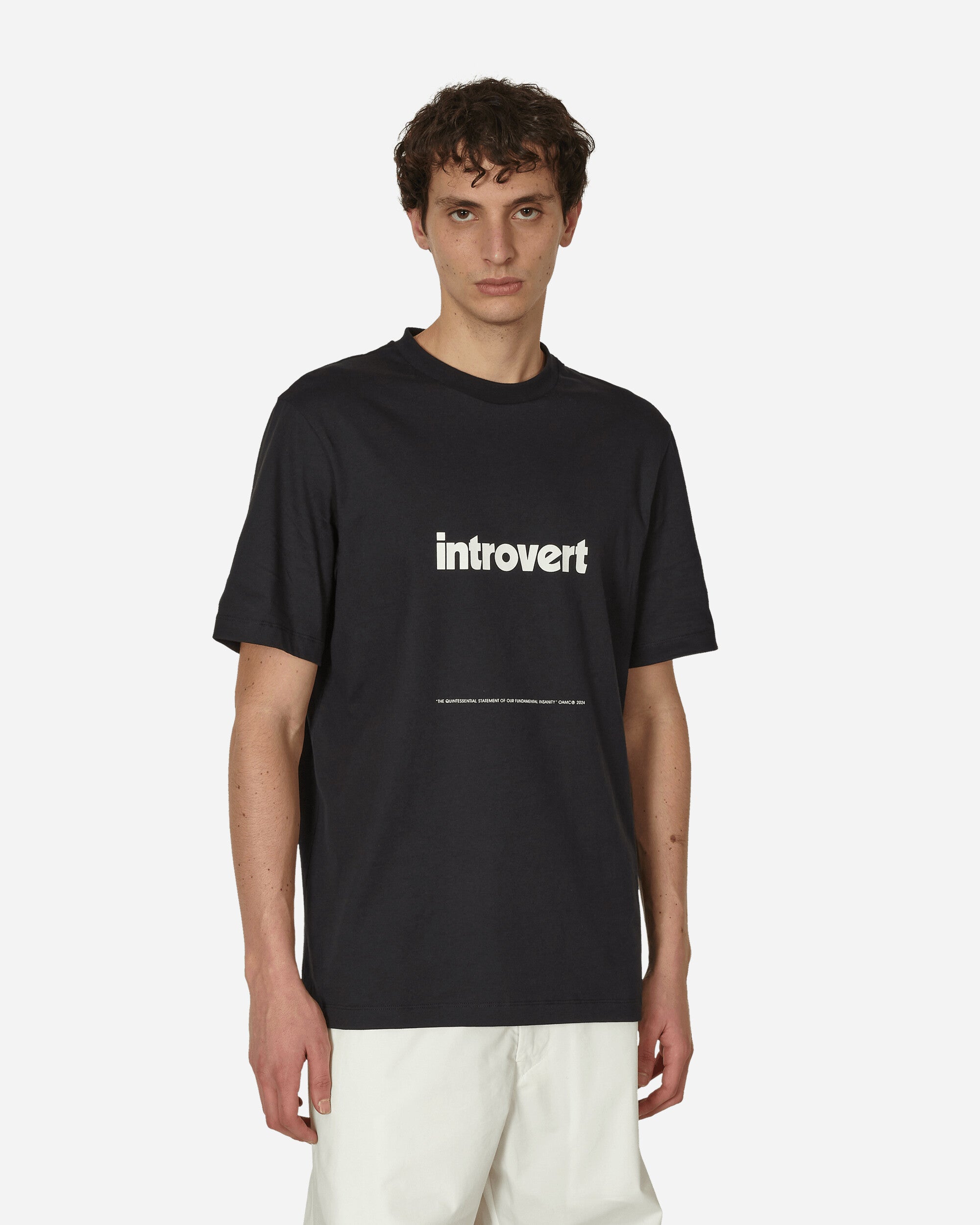 OAMC Introvert T-Shirt Black T-Shirts Shortsleeve 24E28OAJ17 001