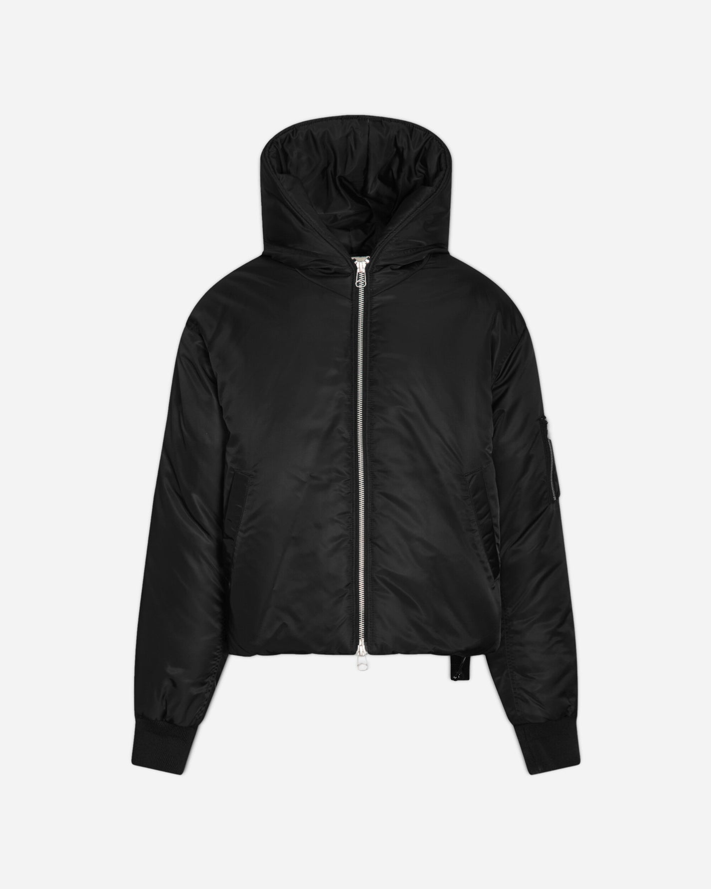 OAMC Peacemaker Cropped Hood Bomber Black Coats and Jackets Bomber Jackets PCM2OB01ANY00299 99