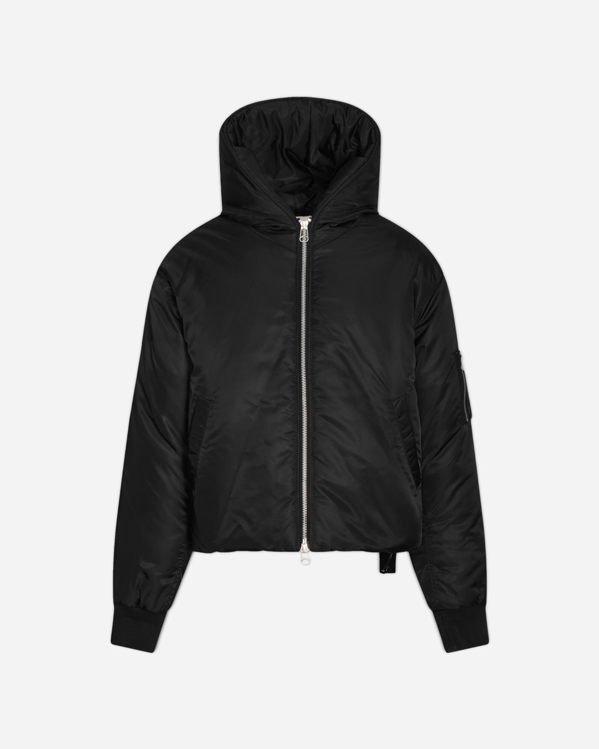 OAMC Peacemaker Cropped Hood Bomber Black Coats and Jackets Bomber Jackets PCM2OB01ANY00299 99