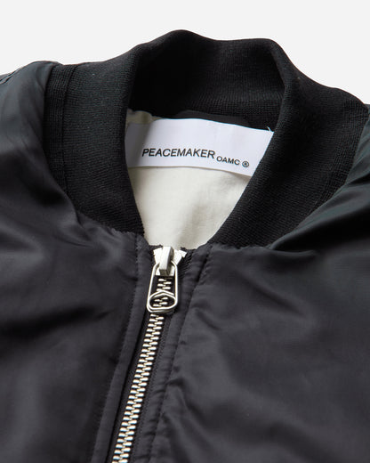 OAMC Peacemaker Minimal Bomber Black Coats and Jackets Bomber Jackets PCM4OB02ANY00299 BLACK