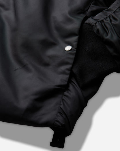 OAMC Peacemaker Minimal Bomber Black Coats and Jackets Bomber Jackets PCM4OB02ANY00299 BLACK